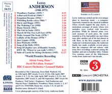 Leroy Anderson (1908-1975): Orchestermusik Vol.2, CD