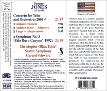 Samuel Jones (geb. 1935): Symphonie Nr.3 "Palo Duro Canyon", CD