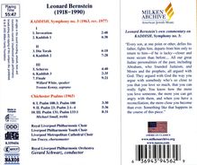 Leonard Bernstein (1918-1990): Symphonie Nr.3 "Kaddish", CD