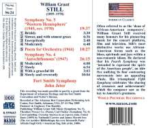 William Grant Still (1895-1978): Symphonien Nr.4 &amp; 5, CD