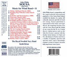 John Philip Sousa (1854-1932): Music for Wind Band Vol.11, CD
