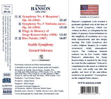 Howard Hanson (1896-1981): Symphonien Nr.4 &amp; 5, CD