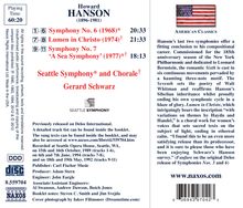 Howard Hanson (1896-1981): Symphonien Nr.6 &amp; 7, CD
