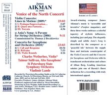 James Aikman (geb. 1959): Violinkonzert "Lines in Motion", CD