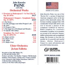 John Knowles Paine (1839-1906): Symphonie Nr.1, CD