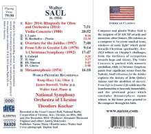 Walter Saul (geb. 1954): Violinkonzert, CD