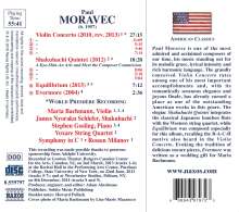 Paul Moravec (geb. 1957): Violinkonzert, CD