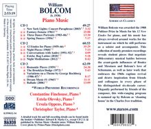 William Bolcom (geb. 1938): Klavierwerke, 3 CDs