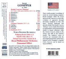 David Gompper (geb. 1954): Konzert für Violine,Cello &amp; Orchester, CD