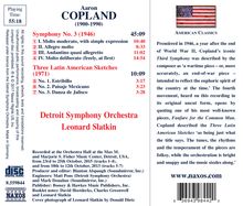 Aaron Copland (1900-1990): Symphonie Nr.3, CD