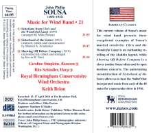 John Philip Sousa (1854-1932): Music for Wind Band Vol.21, CD