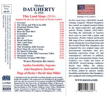 Michael Daugherty (geb. 1954): This Land sings für Sopran,Bariton &amp; Orchester (nach Woody Guthrie), CD