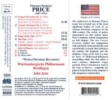 Florence Price (1887-1953): Konzert-Ouvertüren Nr.1 &amp; 2, CD