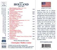 Justin Holland (1819-1887): Werke &amp; Arrangements für Gitarre, CD
