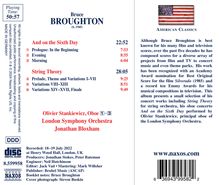 Bruce Broughton (geb. 1945): And on the Sixth Day für Oboe &amp; Orchester, CD