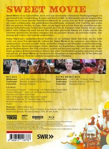 "SWEET MOVIE", Infos über Film und Blu-ray; Regie: Dušan Makavejev. Ein Werk radikalen Anti-Kinos, Satire, Provokation.