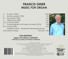 Francis Grier (geb. 1955): Orgelwerke, CD