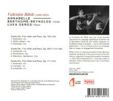 Valentin Bibik (1940-2003): Sonaten für Violine &amp; Klavier Nr.1-3, CD