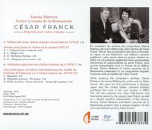 Cesar Franck (1822-1890): Sonate für Violine &amp; Klavier A-Dur, CD