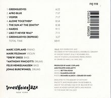 IVJ 110. Tracks: Greensleeves, Afro Blue, Vesper. InnerVoiceJazz Logo unten.