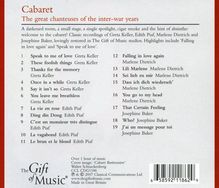 Cabaret: The Great Chanteuses Of..., CD