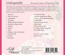 Unforgettable: 50's Iconic Classics of Nat King Cole, CD