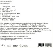 Nils Wogram (geb. 1972): Bright Lights, CD