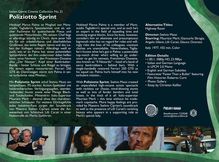Poliziotto Sprint (Blu-ray im Digipak), Blu-ray Disc