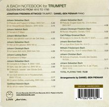 Musik für Trompete &amp; Klavier "A Bach Notebook for Trumpet" (Bachs from 1615-1795), Super Audio CD