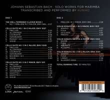 Johann Sebastian Bach (1685-1750): Cellosuiten BWV 1007,1009,1011 arrangiert für Marimba, 2 CDs