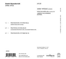 Dmitri Schostakowitsch (1906-1975): Klavierkonzerte Nr.1 &amp; 2, CD