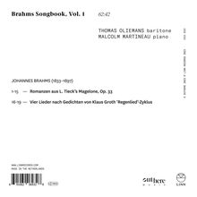 Johannes Brahms (1833-1897): Brahms Songbook Vol.1, CD