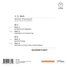 Texte: J. S. Bach, Köthener Trauermusik, Solomon's Knot. Oben rechts: LINN-Logo. Unten: Deutschlandfunk Kultur-Logo.