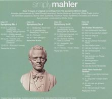 Gustav Mahler (1860-1911): Simply Mahler, 4 CDs