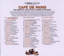 The Intro Collection: Café De Paris - French Cafe Music, 3 CDs