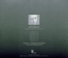 John Zorn (geb. 1953): Aporias:Requia For Piano And Orchestra, CD