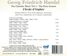 Georg Friedrich Händel (1685-1759): Kammermusik Vol.1, CD