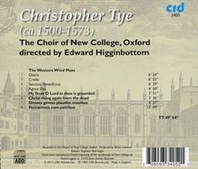 Christopher Tye (1498-1573): Western Wind Mass, CD
