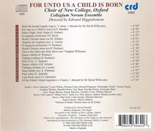 New College Choir Oxford - For unto us a Child is born, CD