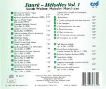 Gabriel Faure (1845-1924): Lieder Vol.1, CD