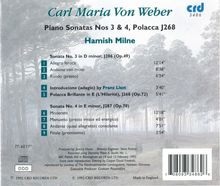 Carl Maria von Weber (1786-1826): Klaviersonaten Nr.3 &amp; 4, CD