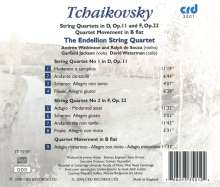 Peter Iljitsch Tschaikowsky (1840-1893): Streichquartette Nr.1 &amp; 2, CD