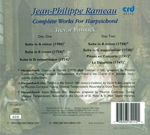 Jean Philippe Rameau (1683-1764): Cembalowerke (Ges.-Aufn.), 2 CDs