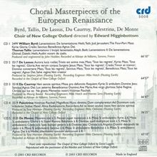 Oxford New College Choir - Choral Masterpieces of the European Renaissance, 5 CDs