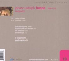 Johann Adolph Hasse (1699-1783): Requiem C-Dur, CD