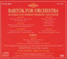 Bela Bartok (1881-1945): Orchesterwerke, 6 CDs