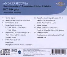 Eliot Fisk - A Tribute to Andres Segovia, CD