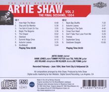 Artie Shaw (1910-2004): The Last Recordings Vol 2 (The Final Sessions, 1954), 2 CDs