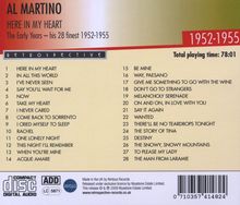 Al Martino: Here In My Heart: The Early Years, 2 CDs