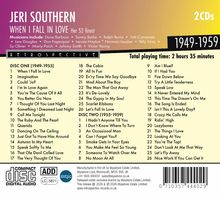 Titel: Jeri Southern - When I Fall In Love. 52 Songs auf 2 CDs, 1949-1959. Spielzeit: 2 Stunden 35 Minuten.